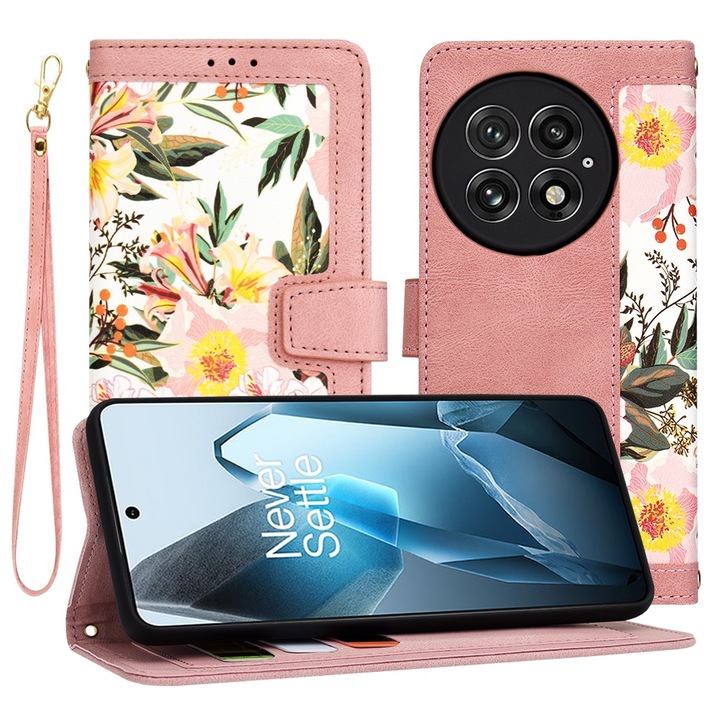 Калъф за OnePlus 13, I72, Еко кожа, Sweetheart Pink