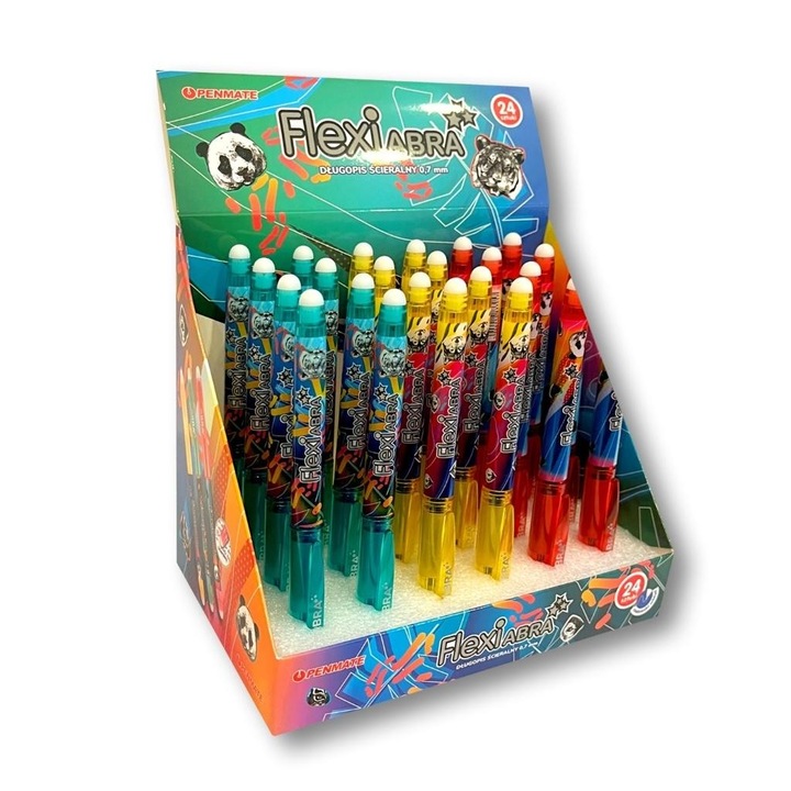 24 db-os Flexi Abra Wild toll készlet, Penmate, 0,5 mm, többszínű