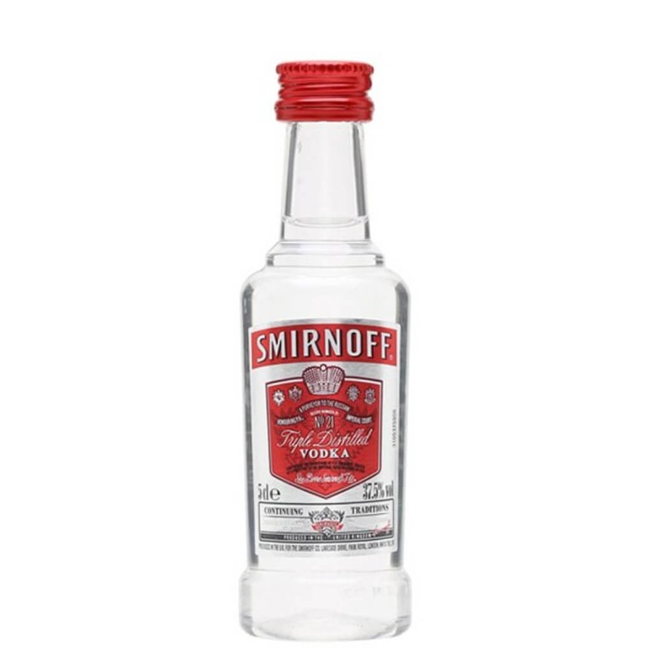 Водка Smirnoff 0.05L, Алкохол 37.5%