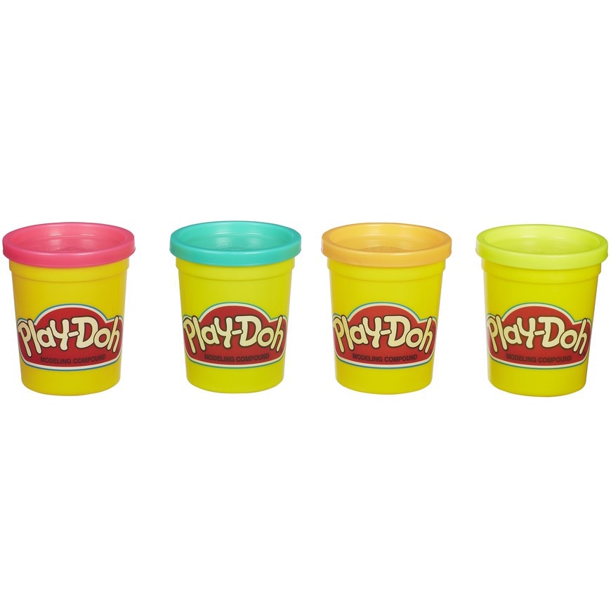 Plastilina Play-Doh Pachet culori tropicale, 4 buc