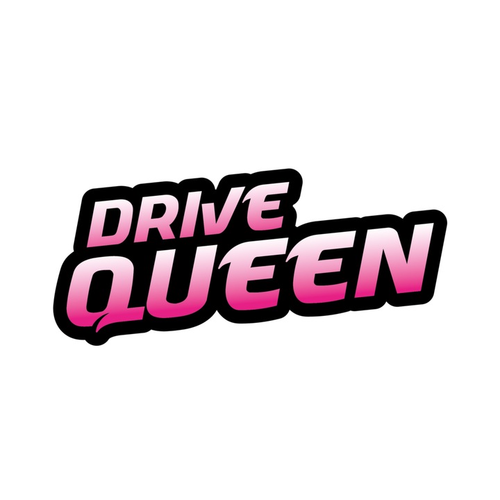 DTF трансфер за текстил, Drive Queen, 150x150 мм, розов/черен