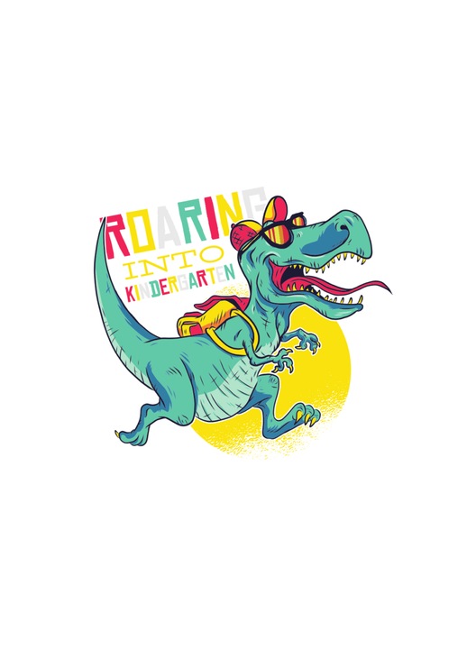 Bugelbild Dino, 150x150mm, термотрансфер за деца, текстилни аксесоари