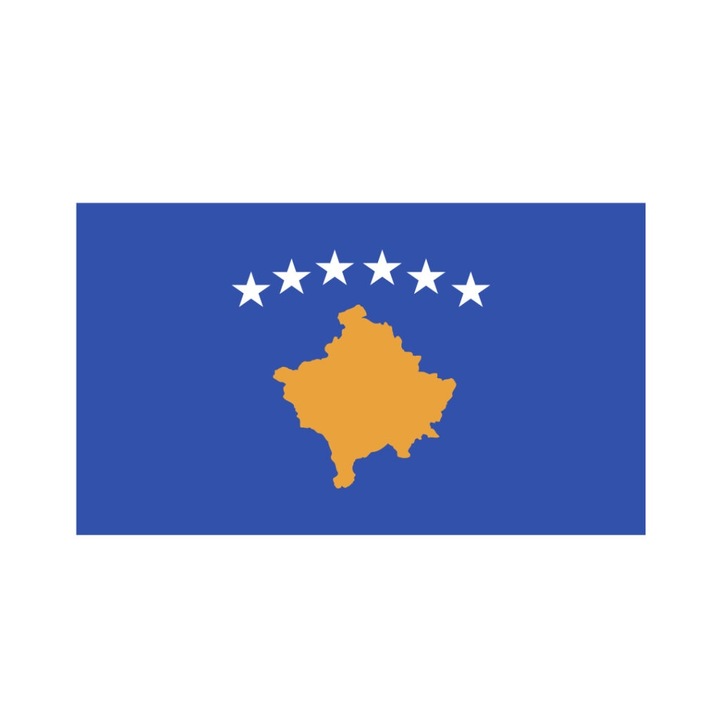 Imagine transfer termic, DTF, steag Kosovo, 150x150mm, pentru textile