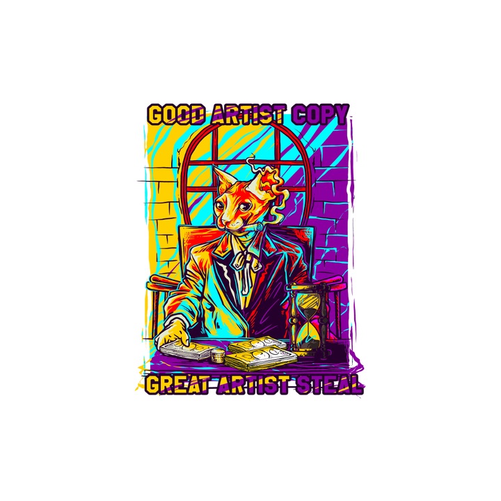 DTF трансфер за текстил, 150 мм x 150 мм, за тениски, многоцветен