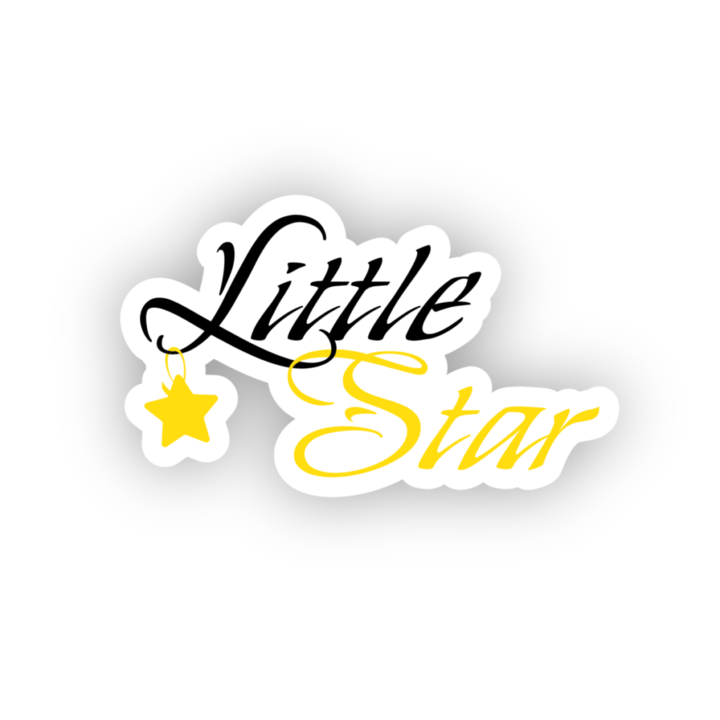 Bugelbild Little Star, 120x120mm, DTF трансфер, за текстил, творчески комплект