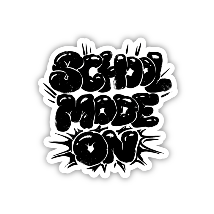 Bugelbild School Mode On, 150mm x 150mm, DTF трансфер, дизайн за тениски, комплект "Направи си сам"