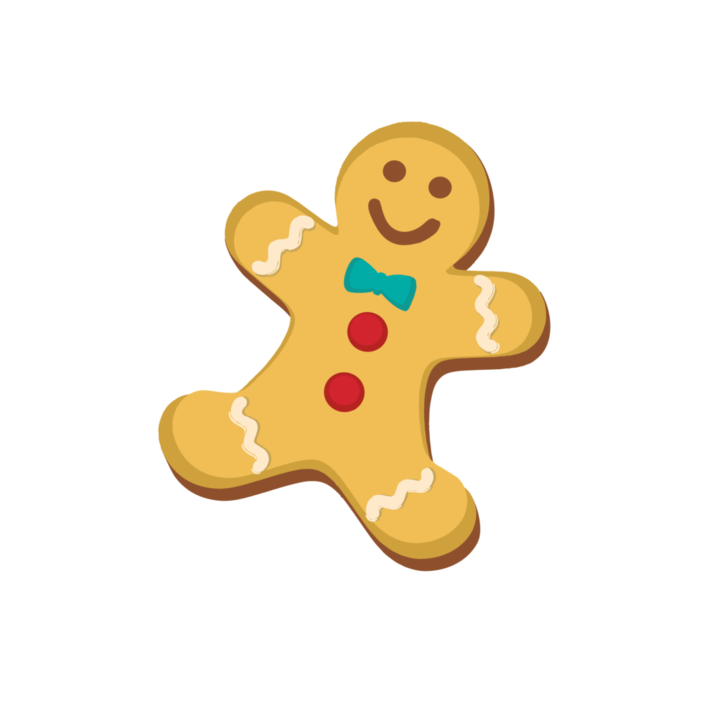 Пакет за термотрансфер, Lebkuchenmann, 120x120mm, за текстил, Коледа, DIY