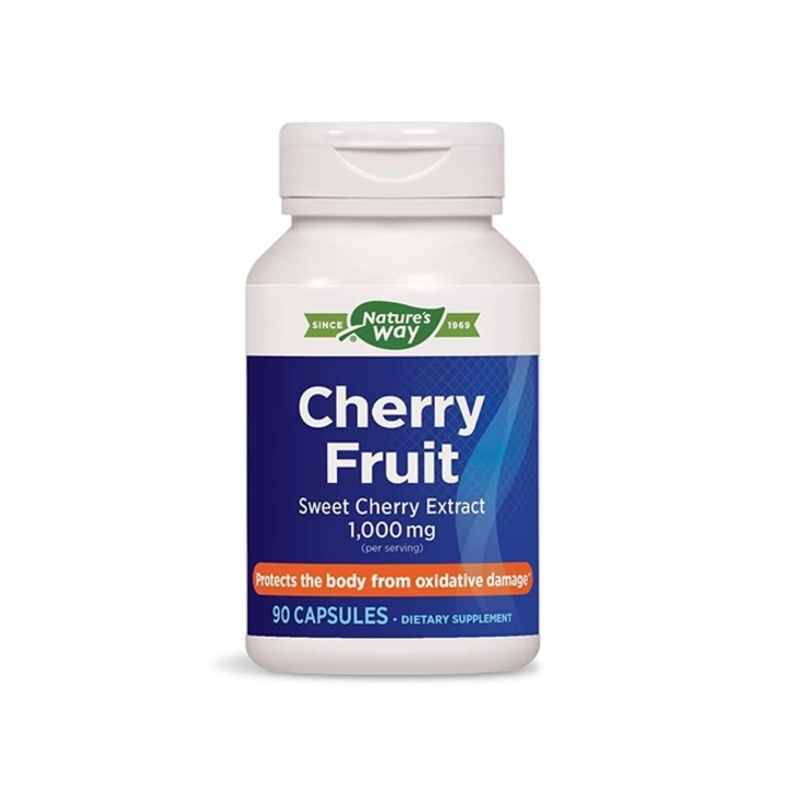 Хранителна добавка Nature’s Way, Cherry Fruit, Череша (плод) 500 mg x 90 капсули