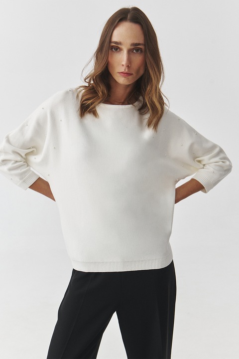 Tatuum, Pulover cu maneci 3/4, Alb optic