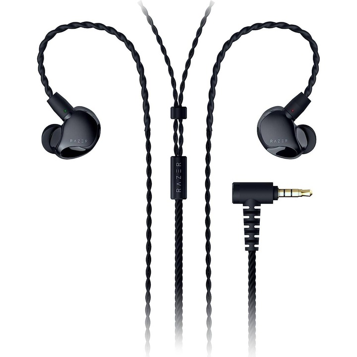 Casti Razer Moray, cablu, in-ear, negre