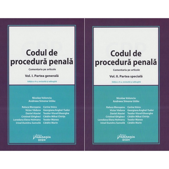 Pachet 2 Volume: Codul De Procedura Penala Comentat Ed.4 - Nicolae Volonciu, Andreea Simona Uzlau