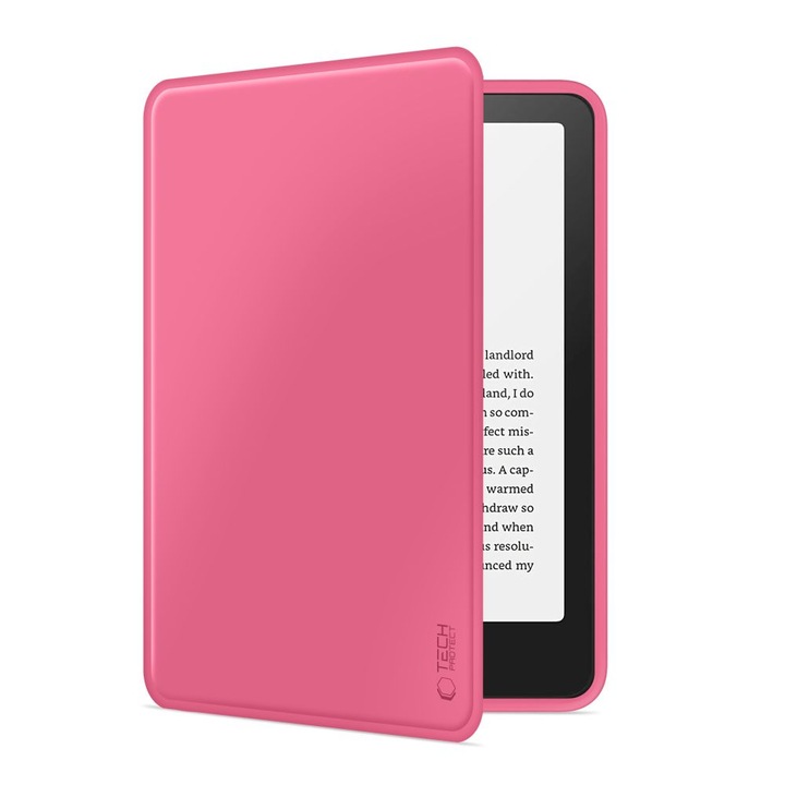 Калъф Tech-Protect Smartcase, съвместим с Amazon Kindle Paperwhite VI/6 / Colorsoft / Signature Edition 2024 Pink