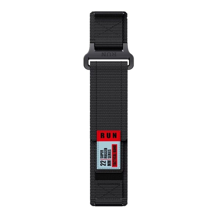 Найлонова каишка, съвместима с Amazfit GTR 4 3 Pro 2 2E 47MM BIP 5 Stratos 2S 3 Balance, Redmi Watch 5 Active / Lite Xiaomi Mi Watch, S1 S2 PRO, S3, черен, 22 mm