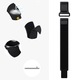 Curea din nylon compatibila cu Huawei Watch GT2 2E GT3 GT4 GT5 GT 2 3 4 5 46mm 48mm Pro, Samsung Galaxy Watch 46mm, Watch 3 45mm, Gear S3 Classic / Frontier, negru/camuflaj, 22mm