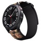 Curea din nylon compatibila cu Huawei Watch GT2 2E GT3 GT4 GT5 GT 2 3 4 5 46mm 48mm Pro, Samsung Galaxy Watch 46mm, Watch 3 45mm, Gear S3 Classic / Frontier, negru/camuflaj, 22mm