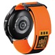 Curea din nylon compatibila cu Huawei Watch GT2 2E GT3 GT4 GT5 GT 2 3 4 5 46mm 48mm Pro, Samsung Galaxy Watch 46mm, Watch 3 45mm, Gear S3 Classic / Frontier, portocaliu, 22mm