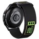 Curea din nylon compatibila cu Huawei Watch GT2 2E GT3 GT4 GT5 GT 2 3 4 5 46mm 48mm Pro, Samsung Galaxy Watch 46mm, Watch 3 45mm, Gear S3 Classic / Frontier, verde / negru, 22mm