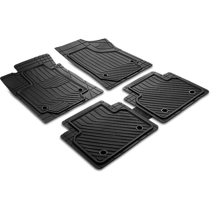 Set 5 covorase auto universale compatibile Skoda Fabia I, Combi, din 2000 - 2007, 2 locuri si 4 stickere auto Skoda