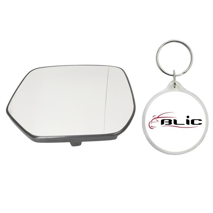 Set Sticla Oglinda Auto Retrovizoare Exterioara, Dreapta, Asferica, Incalzita, Crom, HONDA CR-V IV 10.12- cu Breloc Personalizat "Blic"