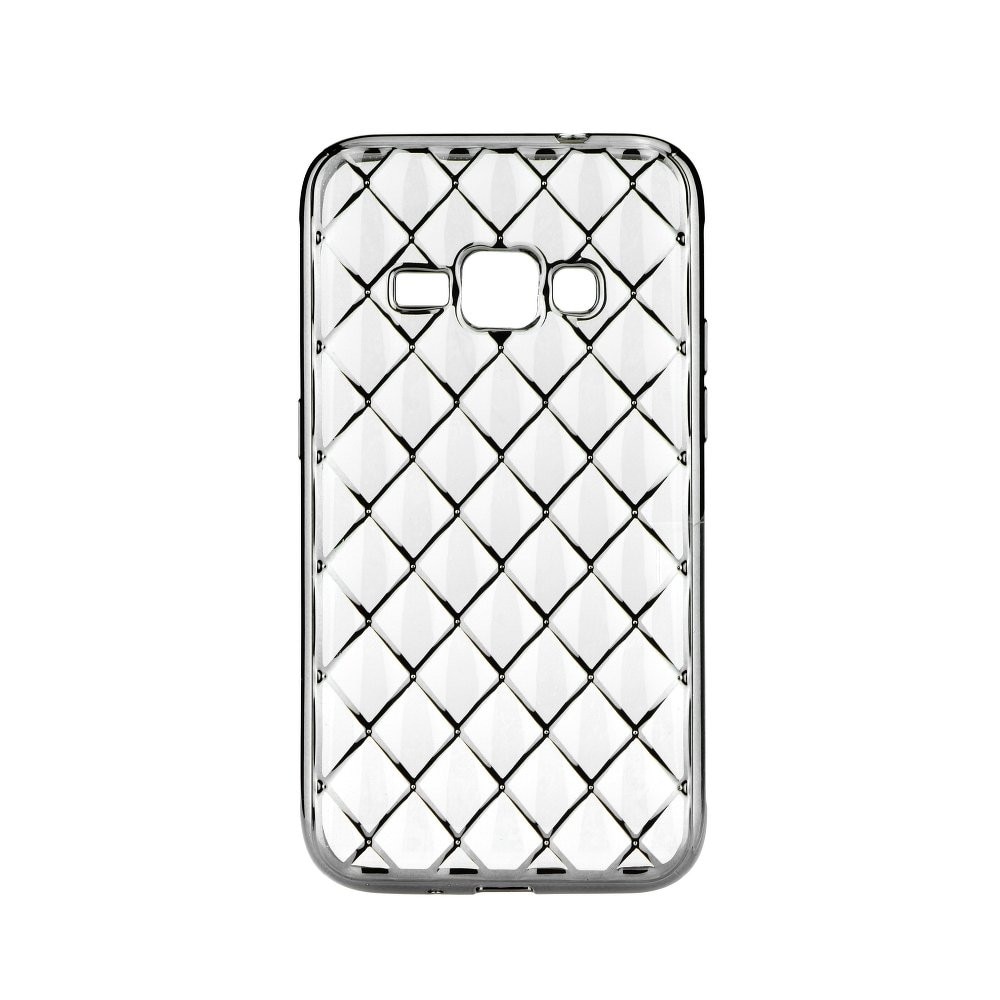Husa LUXURY pentru GALAXY J1 (2016), Silicon - Negru