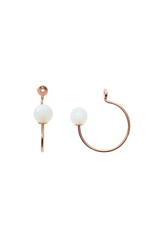 Fossil, Accesorii cu margele cu irizatii pentru cercei rotunzi Fashion, Auriu rose Fossil, Accesorii cu margele cu irizatii pentru cercei rotunzi Fashion, Auriu rose