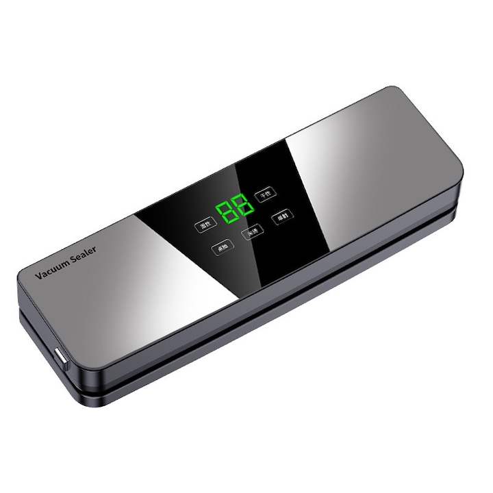 Élelmiszer-vákuum lezáró, Qtenzivize, ezüst/fekete