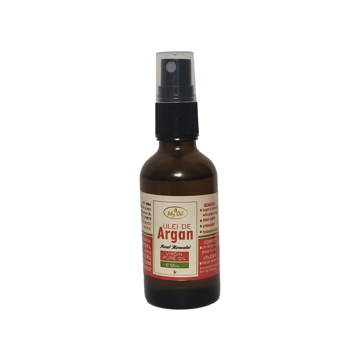 Ulei de Argan Bio virgin sticla cu spray 50ml Presat la rece