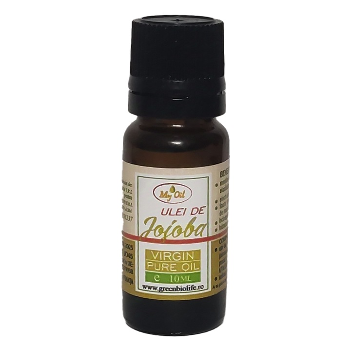 Ulei de Jojoba Bio virgin sticla 10ml Presat la rece