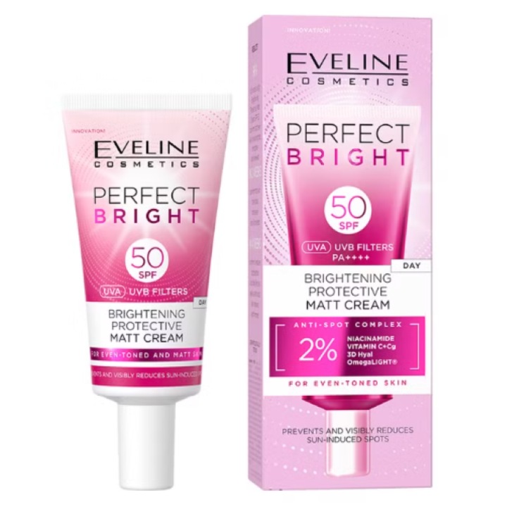 Védő matt krém SPF 50 Perfect Bright faktorral, 30ml
