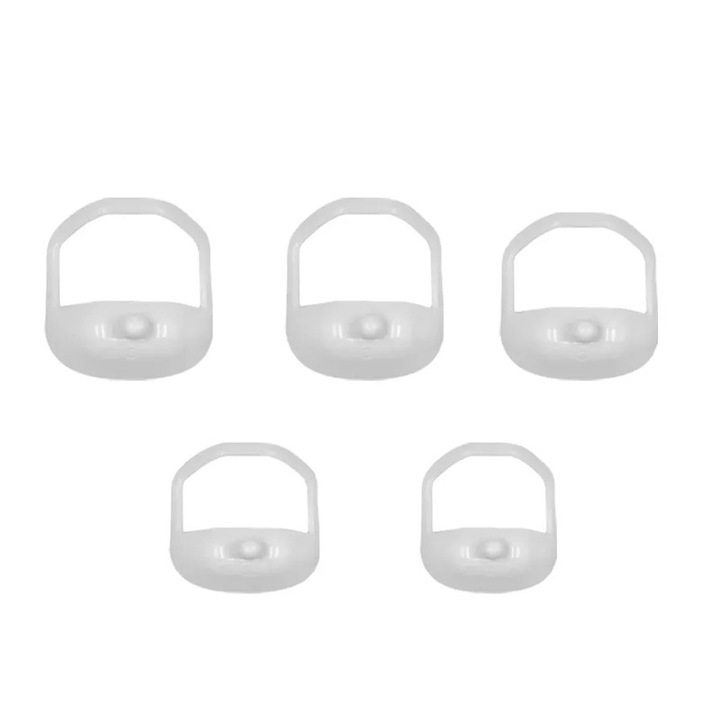 Pieptene, set sablon de styling barba, 5 bucati, alb(Pieptene)