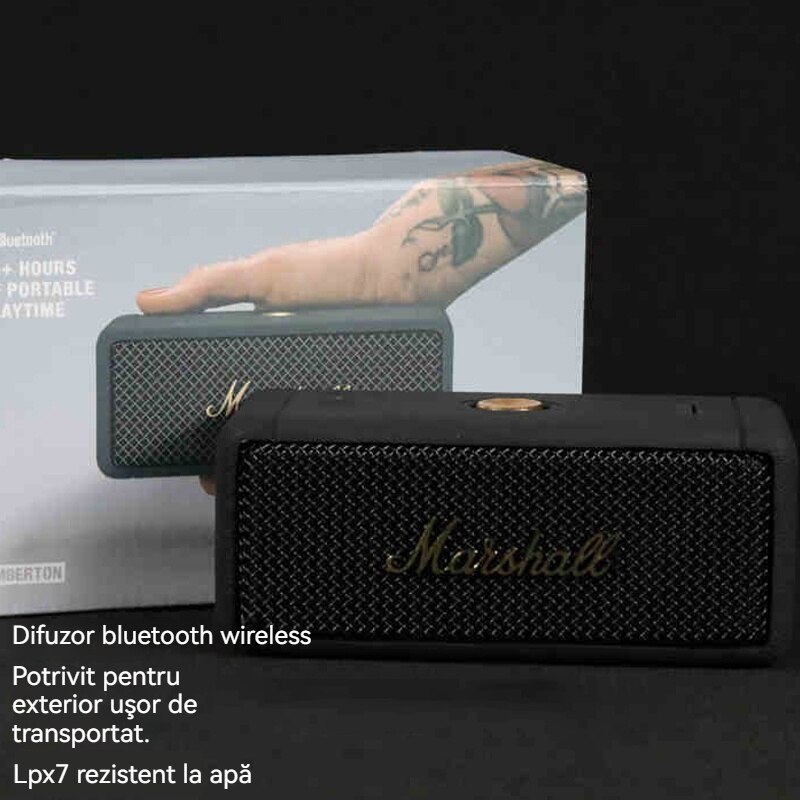 Boxa Marshall Emberton II Bluetooth, Port USB-C，60 - 20.000 Hz