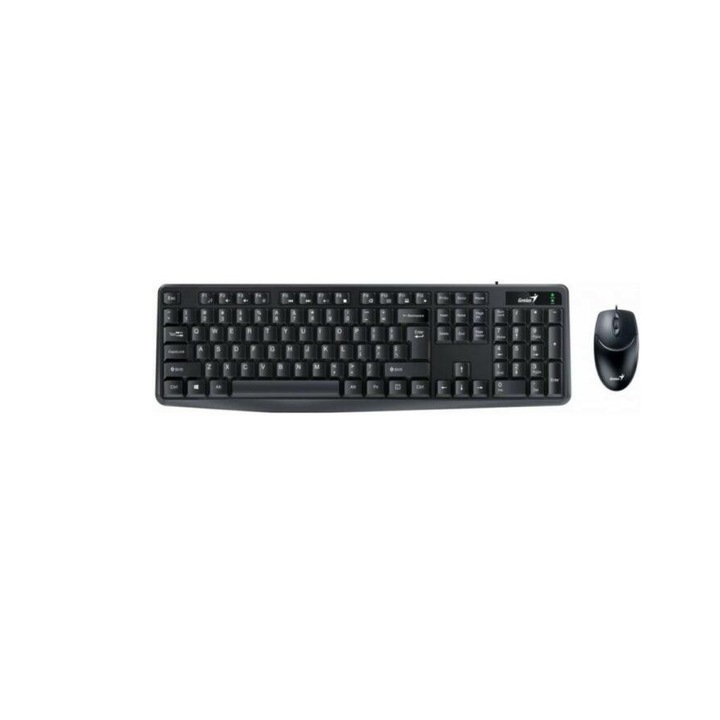 Комплект Genius G-31330006401, клавиатура, USB + мишка, USB, Optical Black