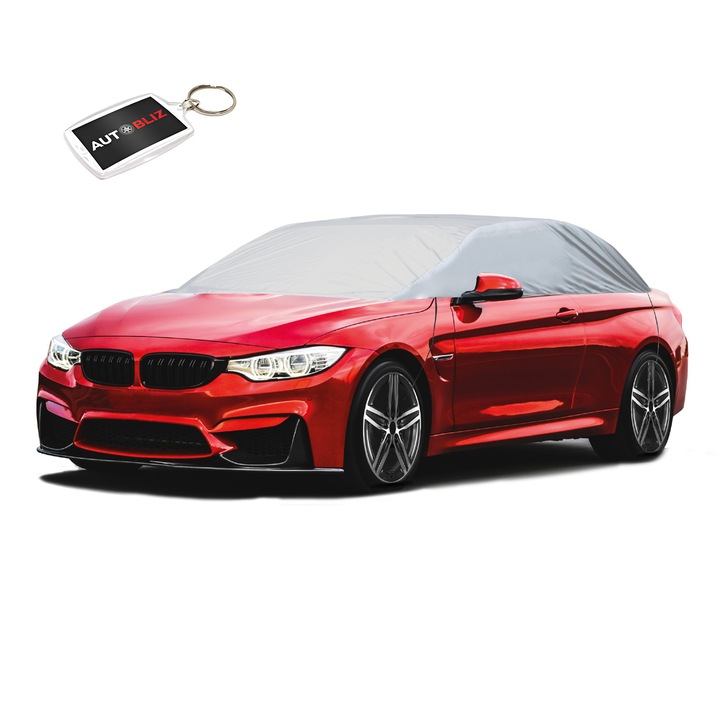 Премиум автомобилен брезент 3 слоя, размер L 265x130x68 см с ключодържател за кола