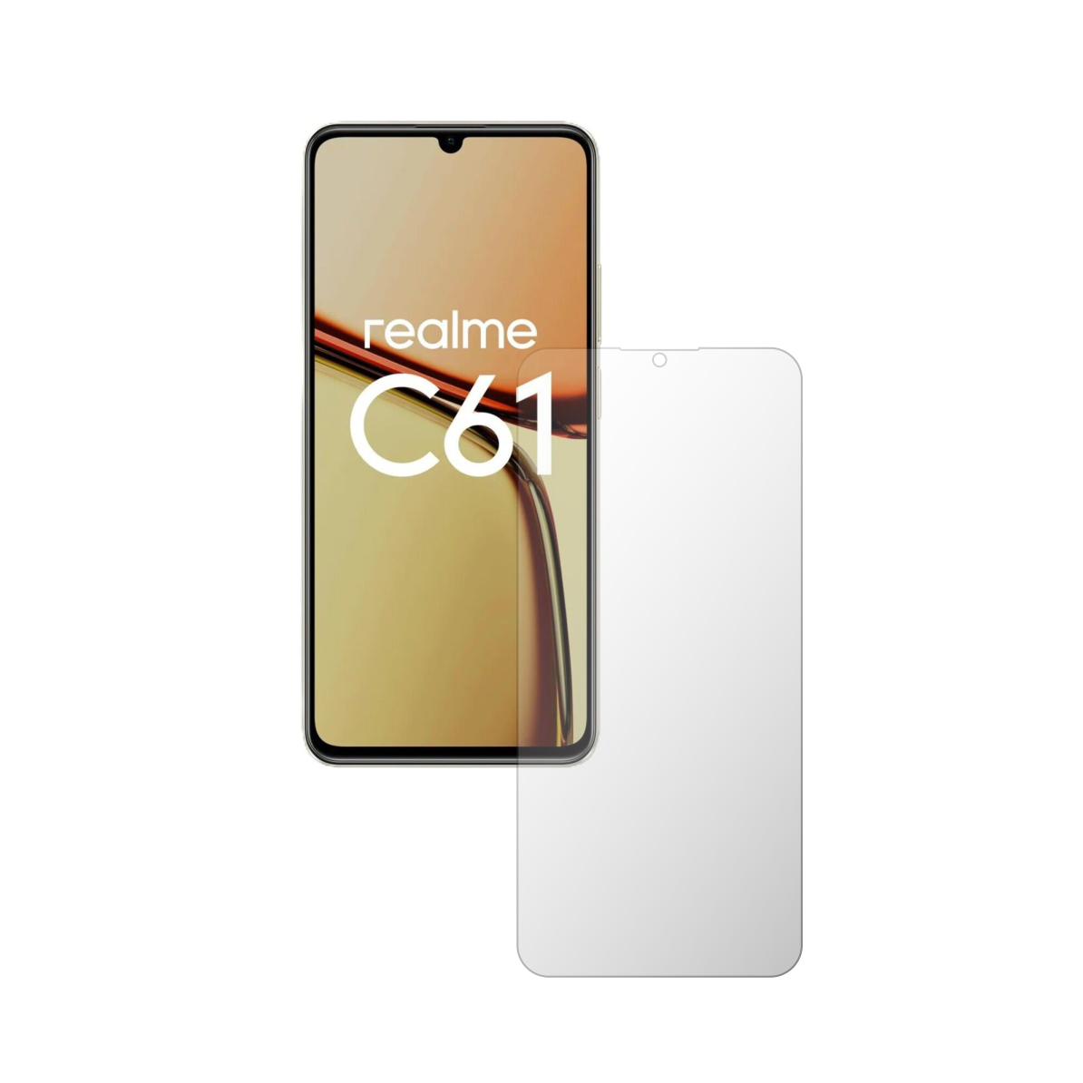 Folie Protectie Ecran Folie24, pentru Realme C61, 1X Ultra-Clear cu Acoperire Case-Friendly ( Compatibile cu Carcasa ), Adeziva, Flexibila cu Auto Regenerare