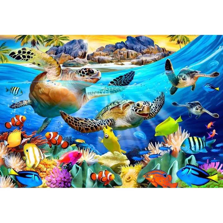 BlueBird - Puzzle Plaja Testoasei - 300 piese