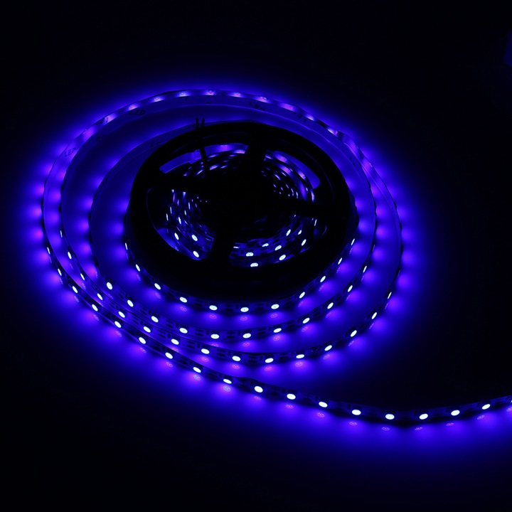USB LED лента 5M 5050, 300 светодиода, 5V, Многоцветна, Самозалепваща