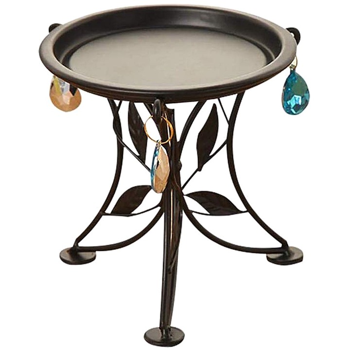 Vas növényi állvány, méretei 13x13x13cm, irodai használatra