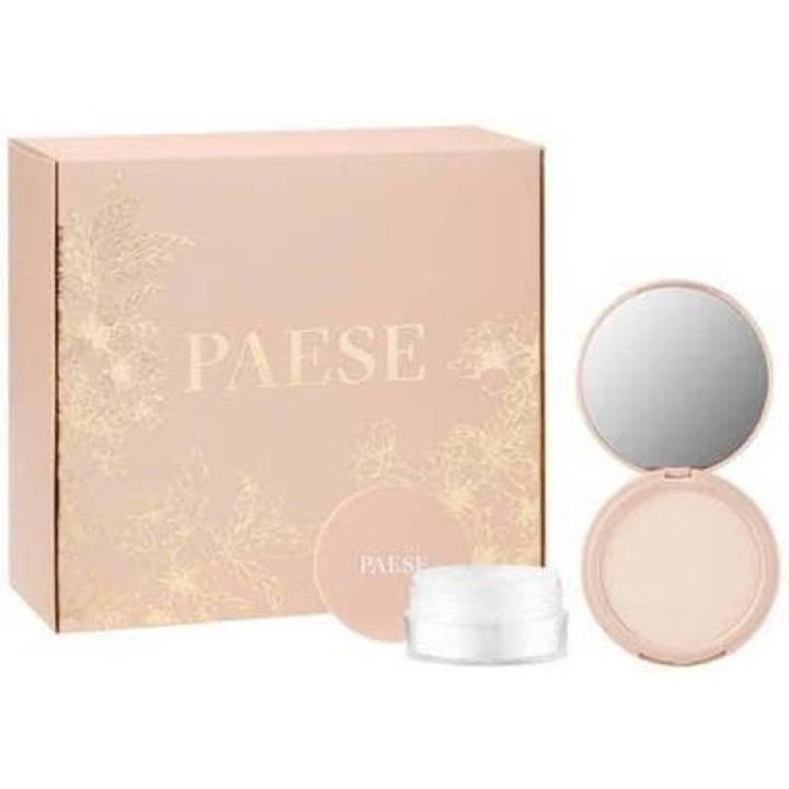 Puff Cloud Powder Set, Paese, пудра под очите 5,3 g + пресована пудра 7 g
