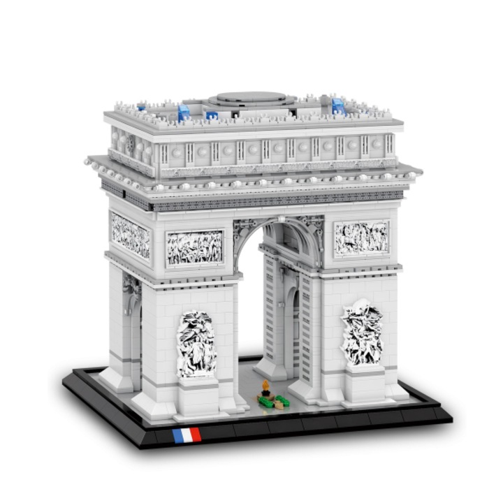 Set de constructie Reobrix Arc de Triomphe, 3718 piese, 29.6x23.2x28cm