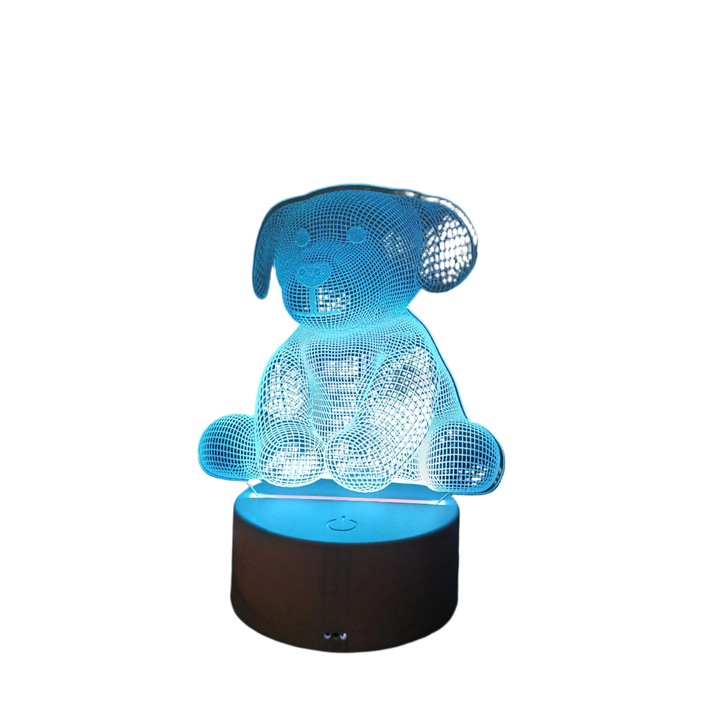 Lampa 3D, Blue Label, Albastru