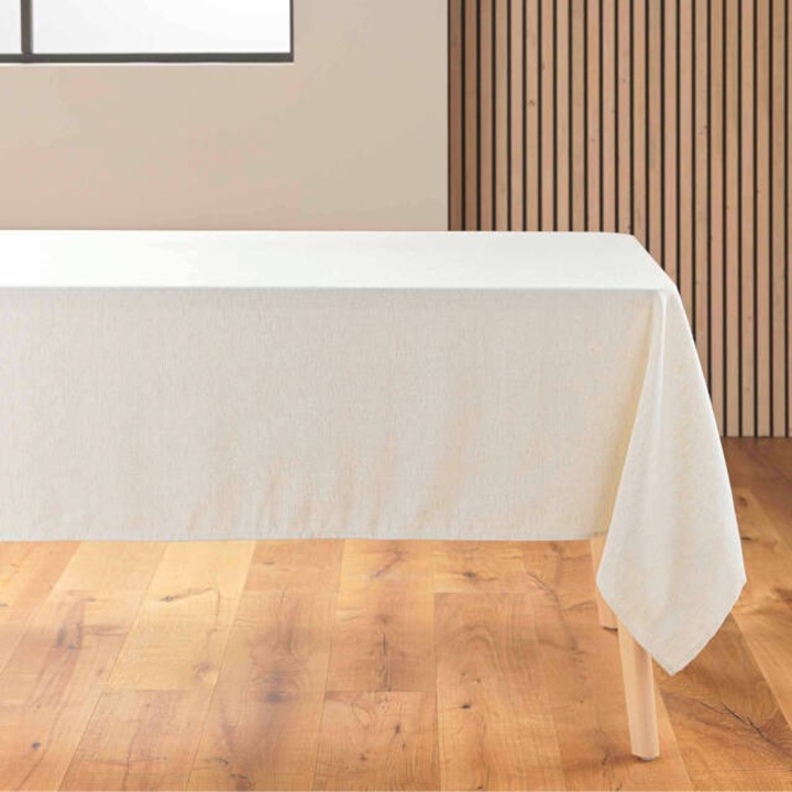 Vászonhatású abrosz, téglalap alakú, 140 x 240 cm