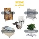 Set de 4 roti pivotante cu blocare, 25 mm, cauciuc, capacitate de incarcare 40 kg, pentru roti de mobila, patuturi, roti dulap, picioare de masa, argintiu