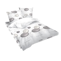 Lenjerie de pat pentru 2 persoane Dilios Zen, 100% bumbac ranforce