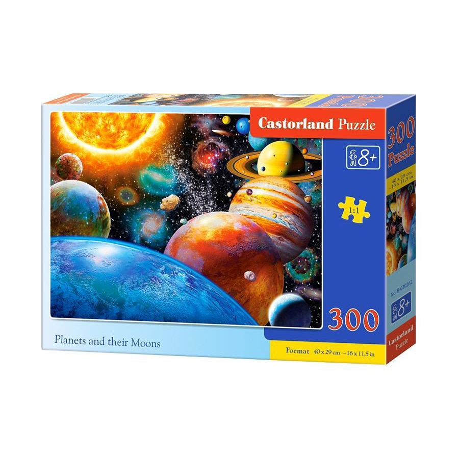 Puzzle Castorland, Planetele si lunile lor, 300 piese