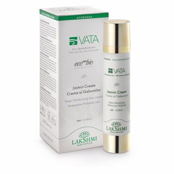 Crema de fata cu Iasomie 50 ml pentru pielea uscata si deshidratata, Lakshmi Crema de fata cu Iasomie 50 ml pentru pielea uscata si deshidratata, Lakshmi