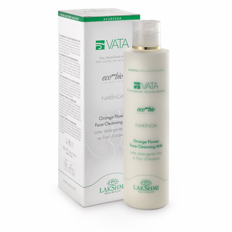 Lapte demachiant floare de portocal, Vata, 200 ml, pentru pielea uscata, deshidratata si lipsita de tonus