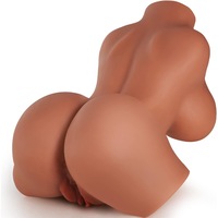 Papusa ultra-realista 3D masturbator, FairyKiss® jucarii erotice sexuale, Cu sani mari vagin realist si anus strans si Torso realista, Material TPE mai moale, Sex doll, Usor de curatat, Cu lubrifiant, 2.6kg, maro
