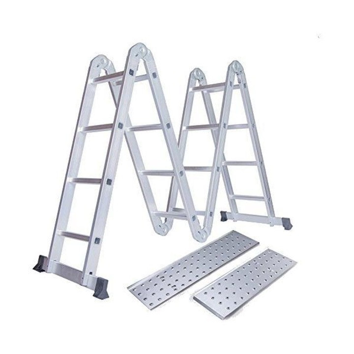Scara universala multifunctionala cu 14 functii MEDIASHOP Hammersmith Super Ladder 5770, Aluminiu, pliabila, greutate maxima suportata 150 kg
