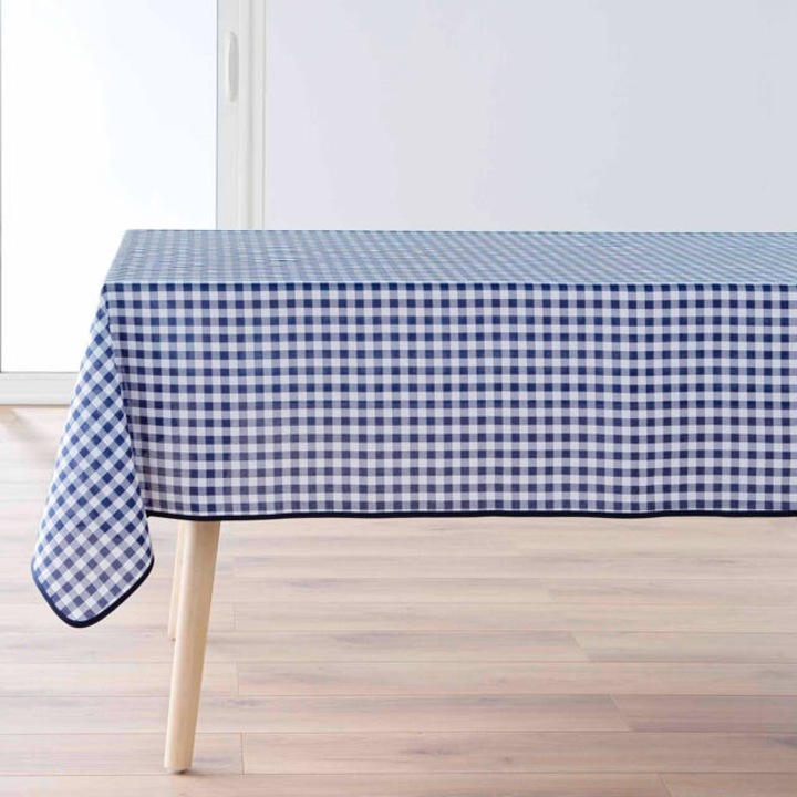 Téglalap alakú kockás terítő, VICHY, 150 x 240 cm - kék