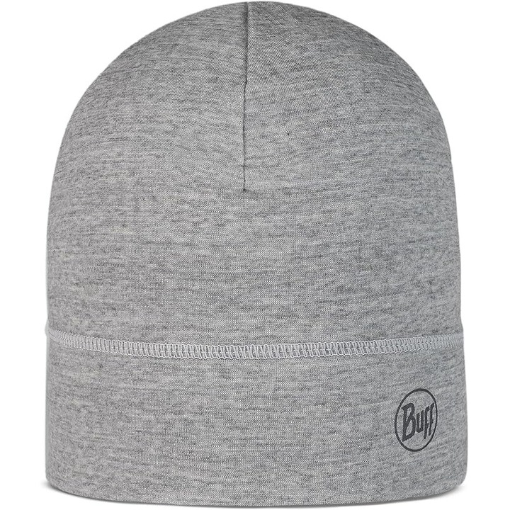 Caciula din lana Buff Merino Lightweight, marime universala adulti, Solid Light Grey